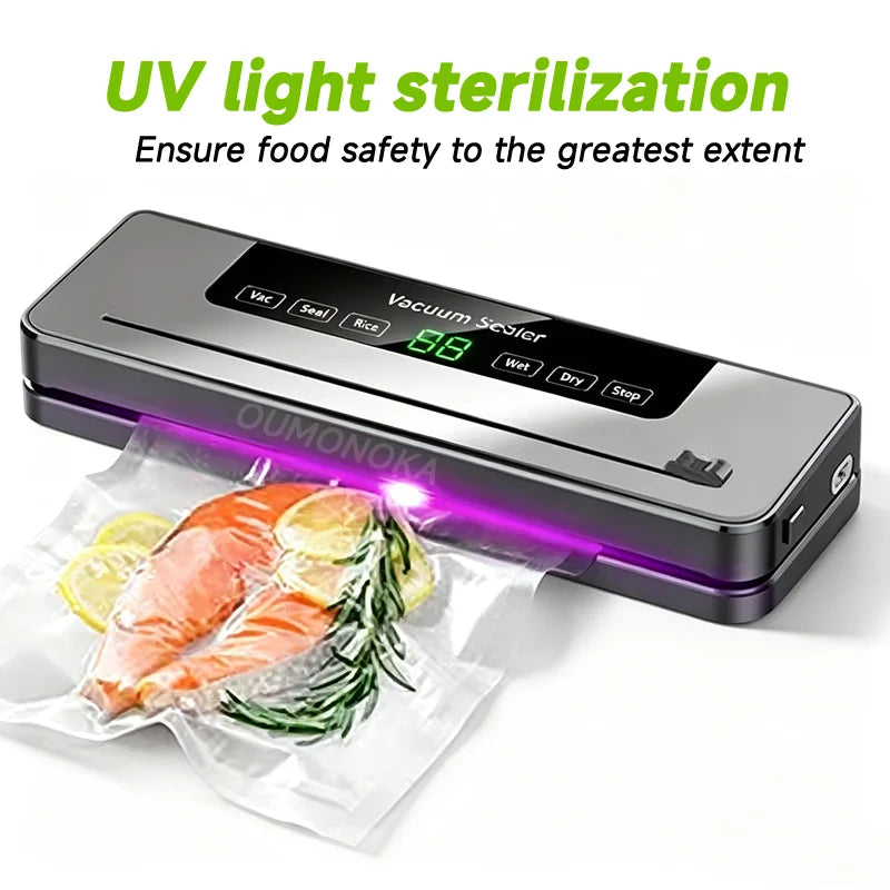 Portable Vacuum Sealer for Food Kitchen Gadgets Degasser Home Appliance Compressor Plastic Bag Sealer Vacuum Packaging Machine
